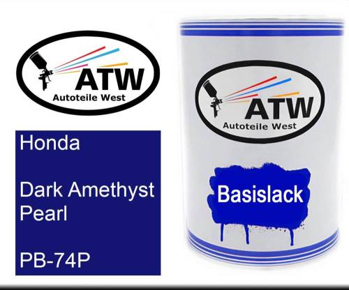 Honda, Dark Amethyst Pearl, PB-74P: 500ml Lackdose, von ATW Autoteile West.